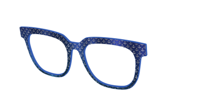The Blue Shimmer with Silver Foil Anchors