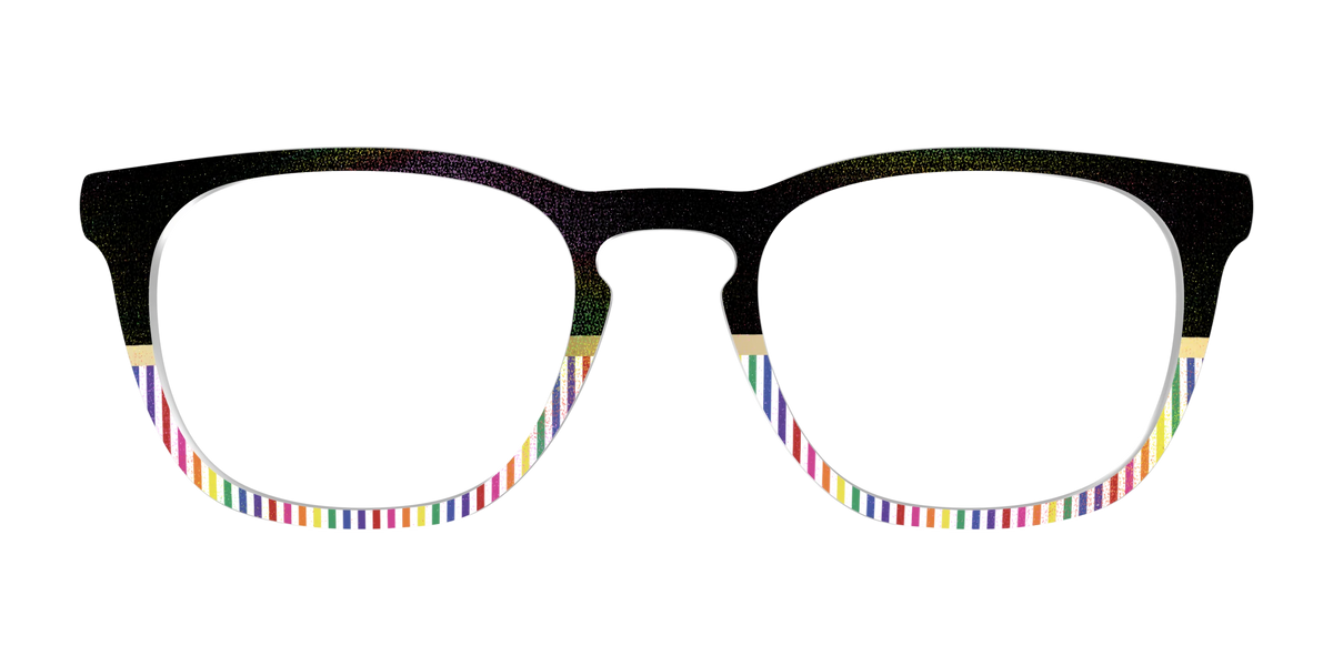 The Chic Pride Stripes Crystal with Gold Foil