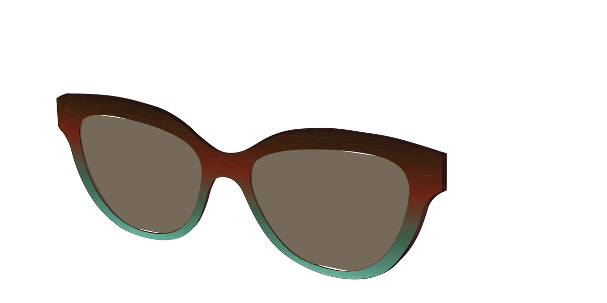 The Polarized Mahogany to Juniper Woodgrain Sun Top
