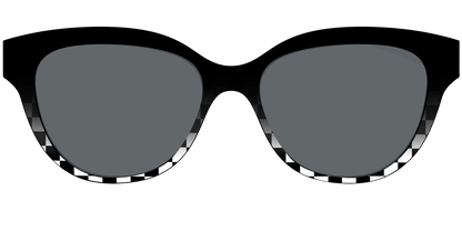 The Polarized Checkerboard Fade Sun Top