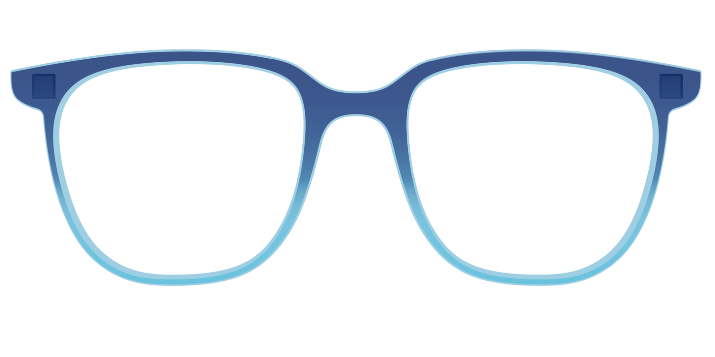 The Indigo to Sky Blue Gradient Crystal