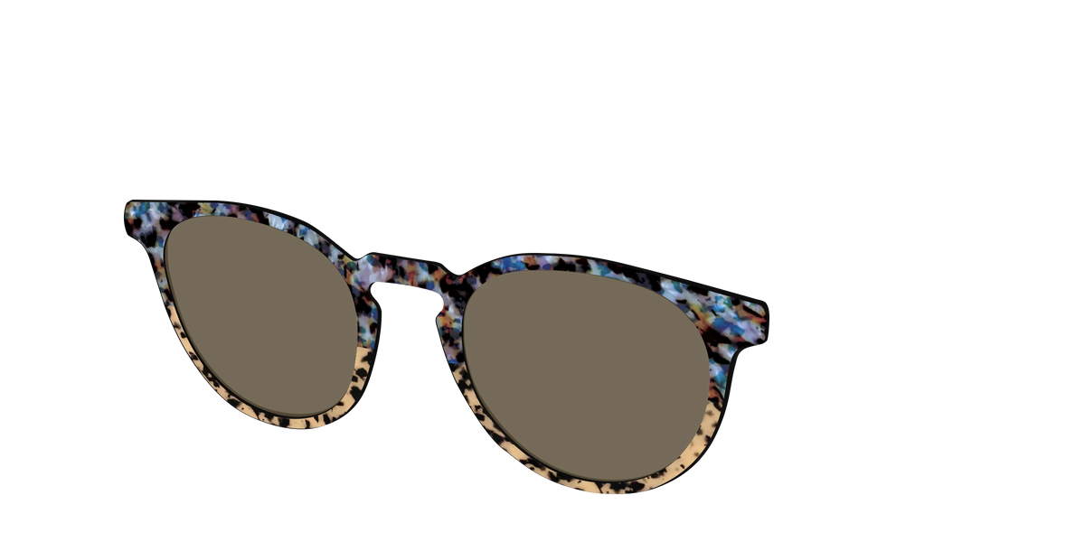 The Polarized Oasis Tortoise Split Sun Top