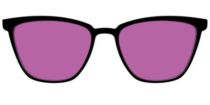 The Black with Violet Golf Lens
