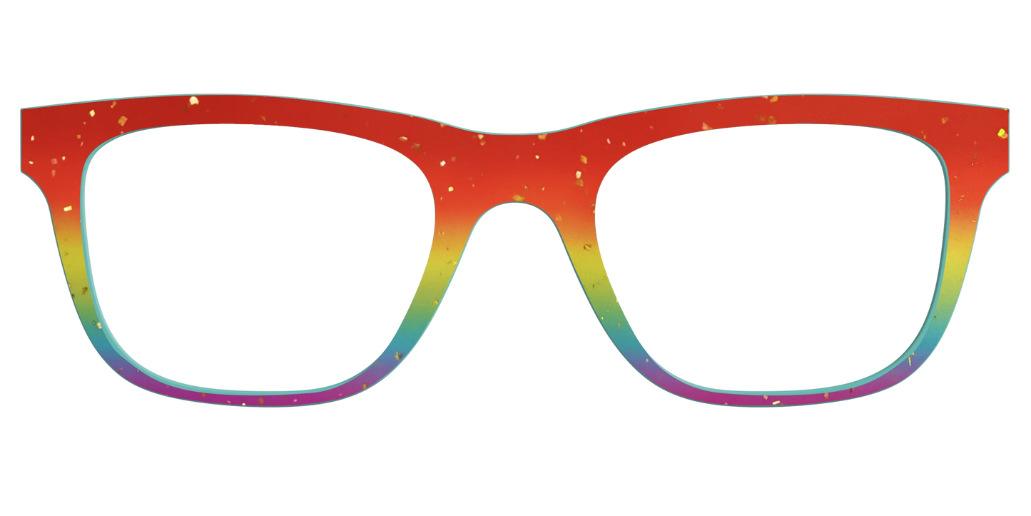 The Spectrum Gradient with Gold Flakes