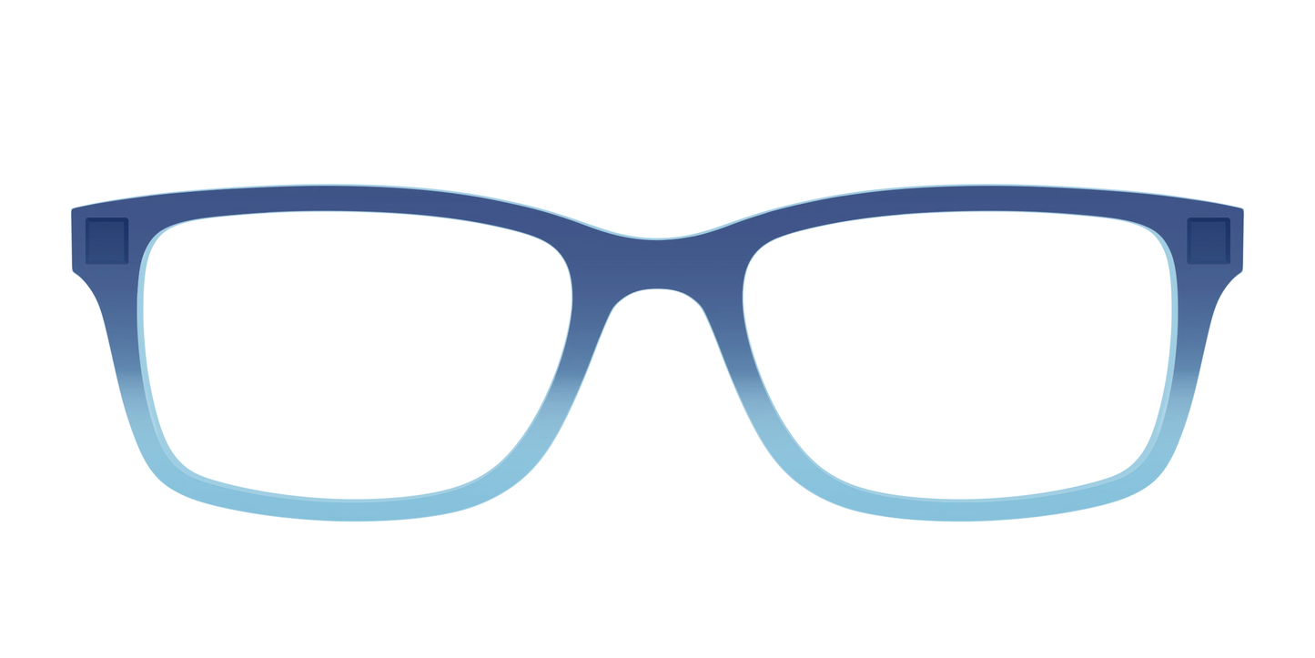 The Indigo to Sky Blue Gradient Crystal