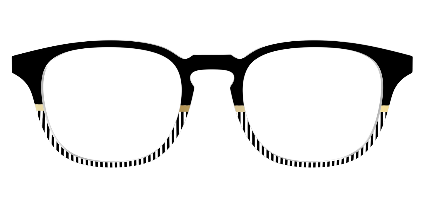 The Chic Stripes Crystal with Gold Foil