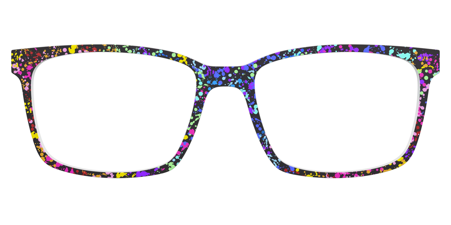 The Rainbow Splatter Black