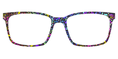 The Rainbow Splatter Black
