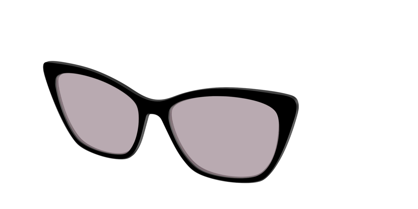 The Black with Gray Gaming Lens