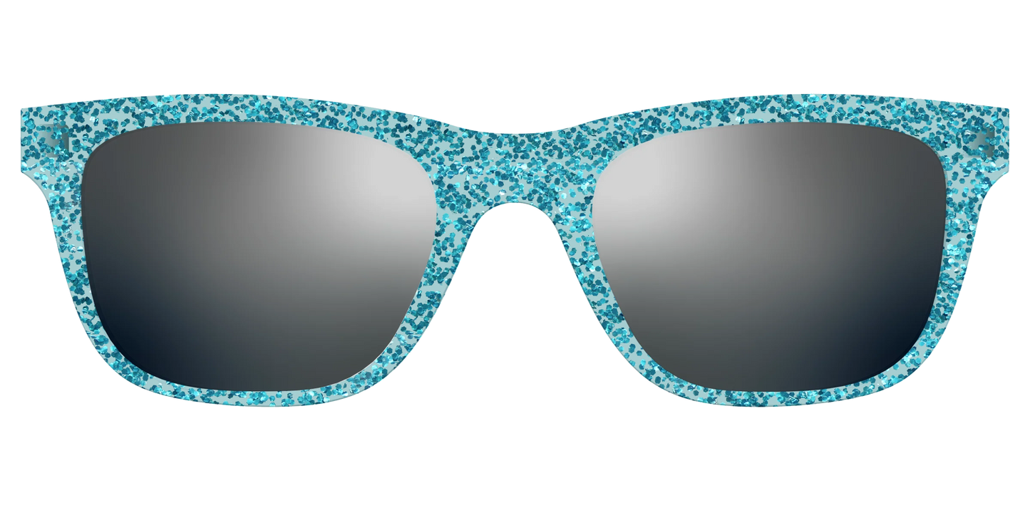 The Polarized Aquamarine Sparkle Sun Top