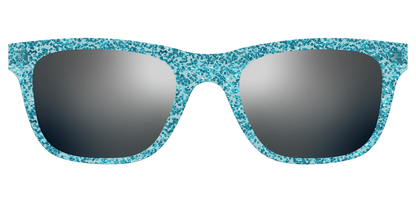 The Polarized Aquamarine Sparkle Sun Top