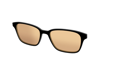 The Black With Umber Brown Lens