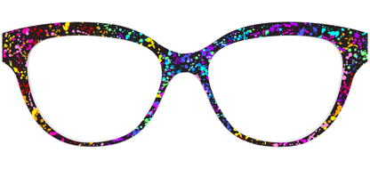 The Rainbow Splatter Black