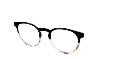 The Chic Pride Stripes Crystal with Gold Foil