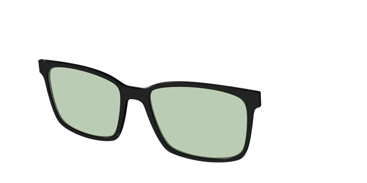 The Black With Sage Green Lens