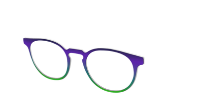 The Ultra Violet to Bright Green Gradient