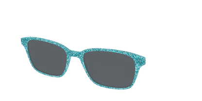 The Polarized Aquamarine Sparkle Sun Top