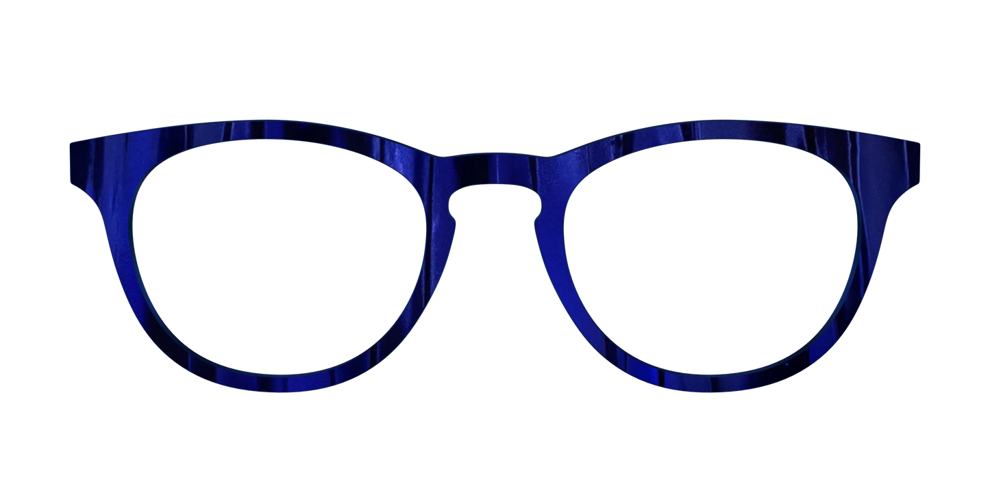 The Indigo Moire Stripes