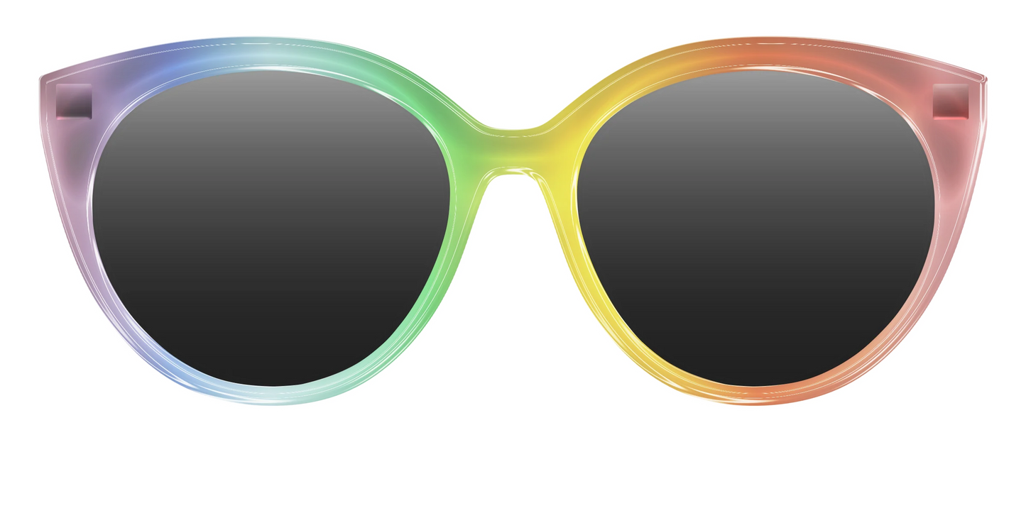 The Polarized Rainbow Gradient Sun Top
