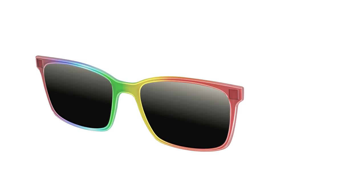 The Polarized Rainbow Gradient Sun Top