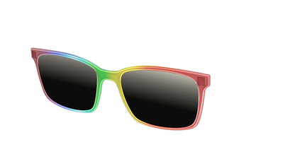 The Polarized Rainbow Gradient Sun Top
