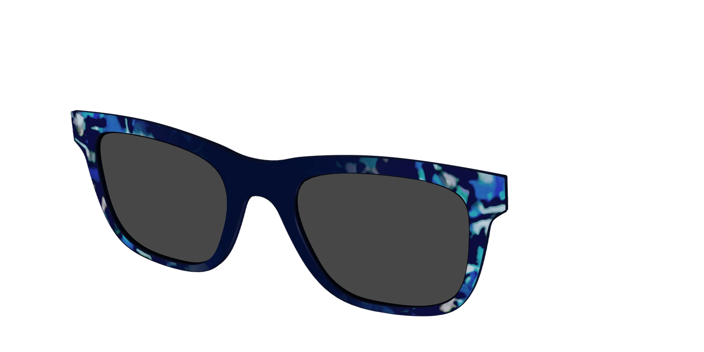 The Polarized Indigo Tortoise Sun Top