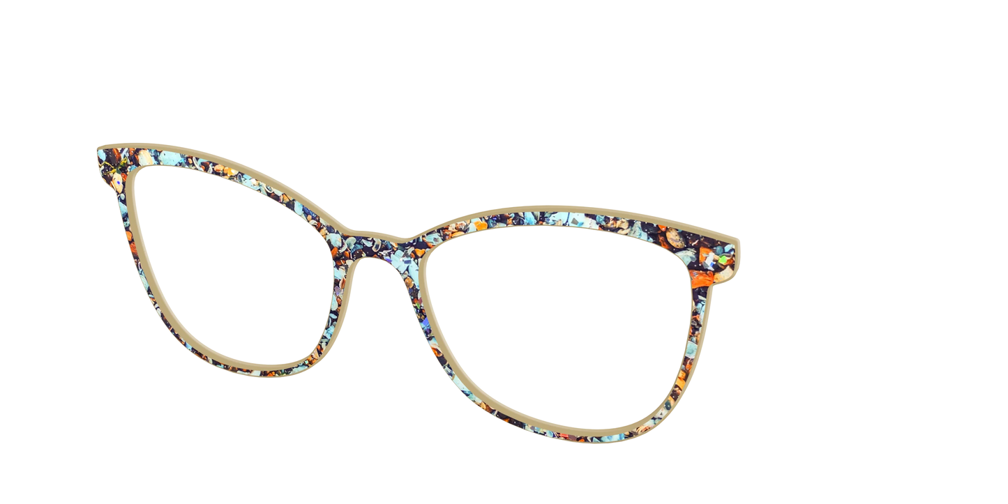 The Seashell Tortoise with Holographic Glitter