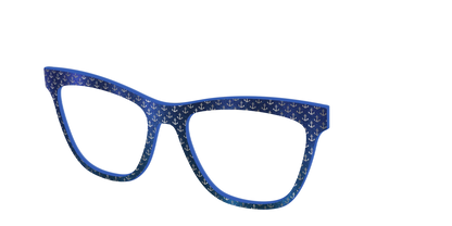 The Blue Shimmer with Silver Foil Anchors