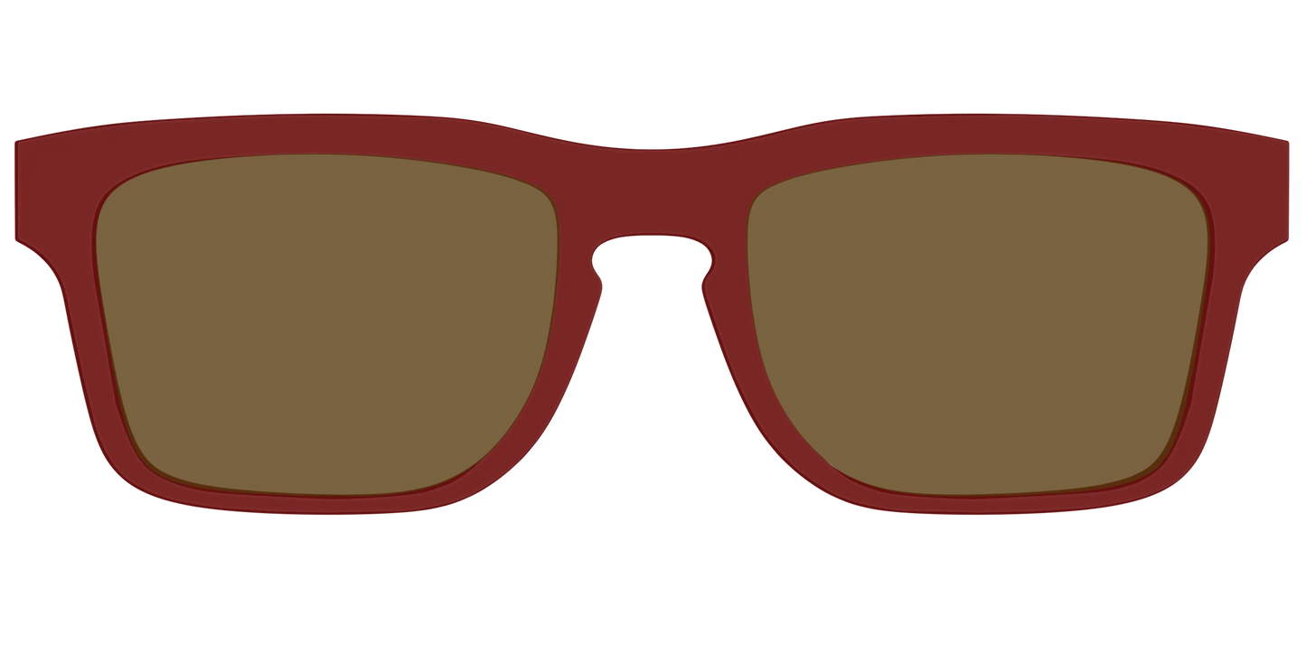 The Polarized Burgundy Sun Top