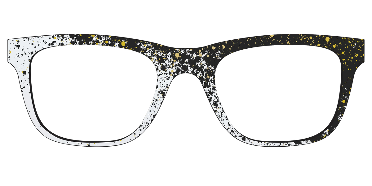 The Black & White Splatter