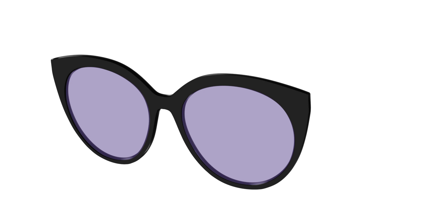 The Black With Celestial Purple Lens