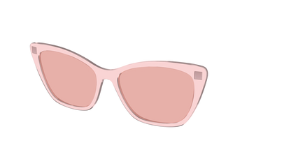 The Pink Crystal With Coral Pink Lens
