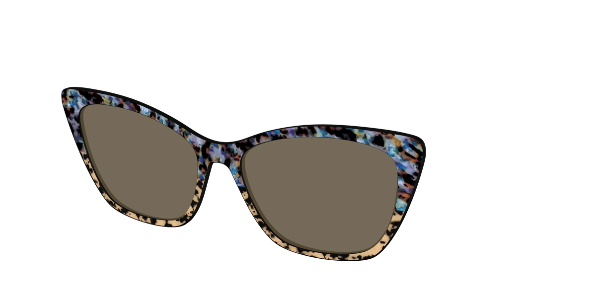 The Polarized Oasis Tortoise Split Sun Top