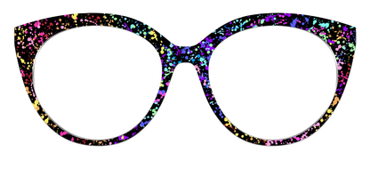 The Rainbow Splatter Black