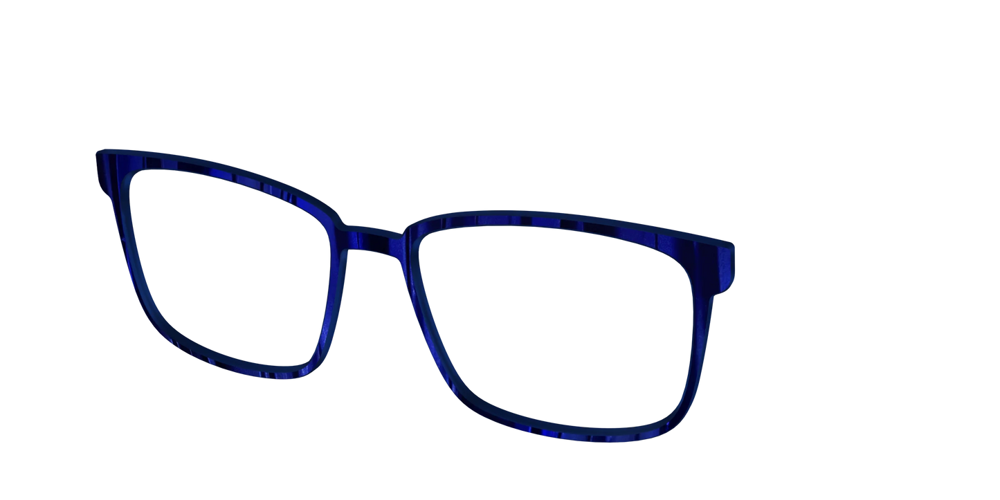 The Indigo Moire Stripes