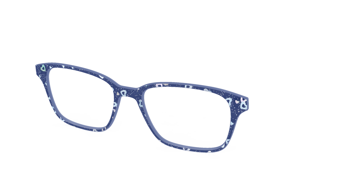 The Denim Heart Glitter Crystal