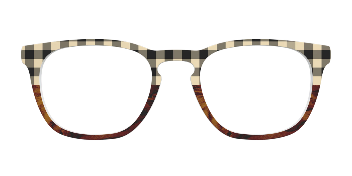 The Ivory Plaid Wood Split