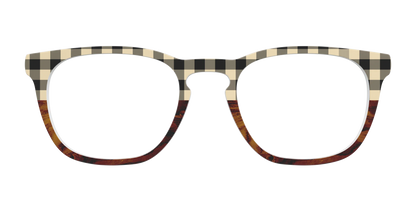 The Ivory Plaid Wood Split