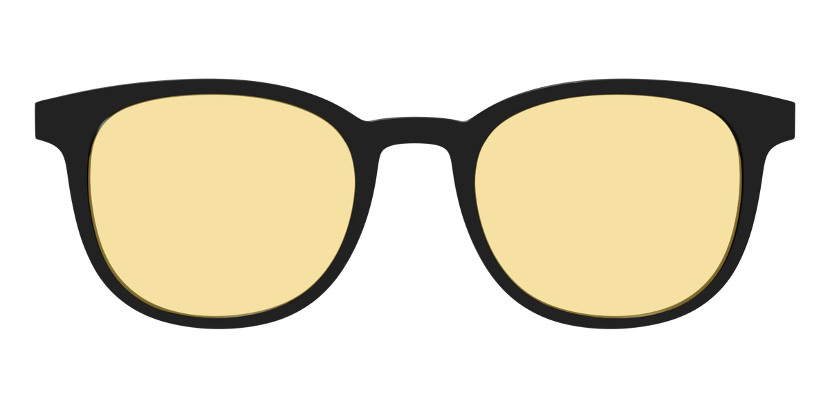 The Black With Citrine Yellow Lens
