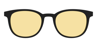The Black With Citrine Yellow Lens