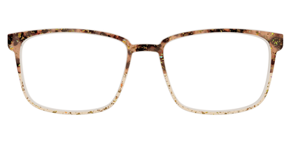 The Khaki Tortoise Crystal Split with Gold Flakes