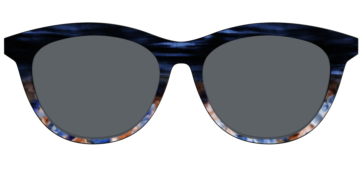 The Polarized Blue Horn Tortoise Sun Top