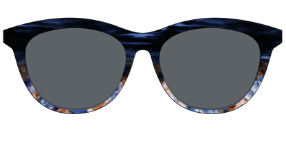 The Polarized Blue Horn Tortoise Sun Top