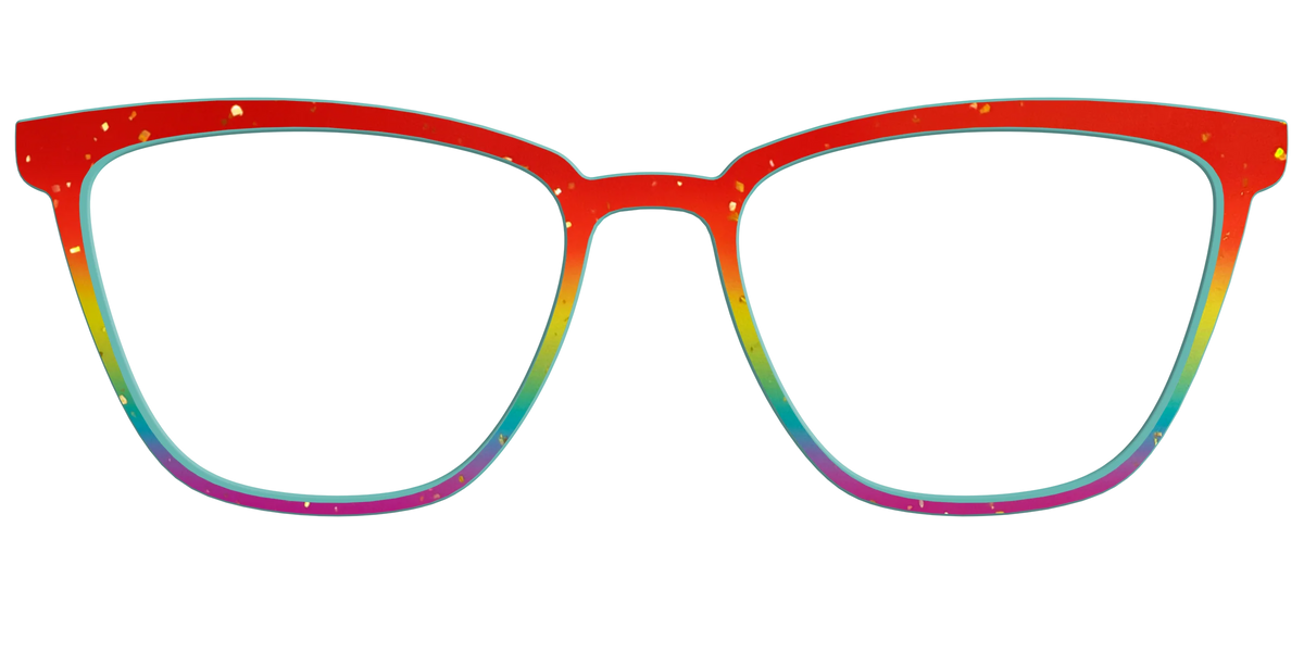 The Spectrum Gradient with Gold Flakes