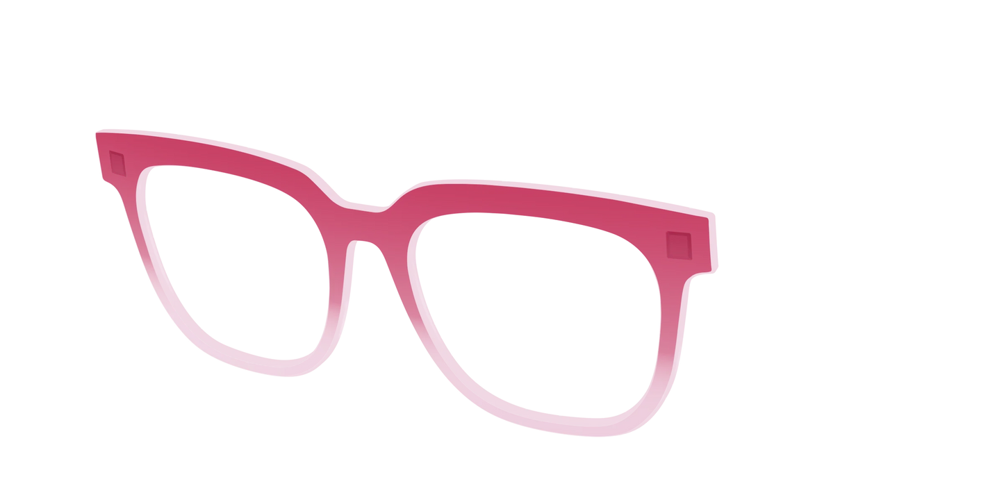 The Flamingo to Blush Gradient Crystal