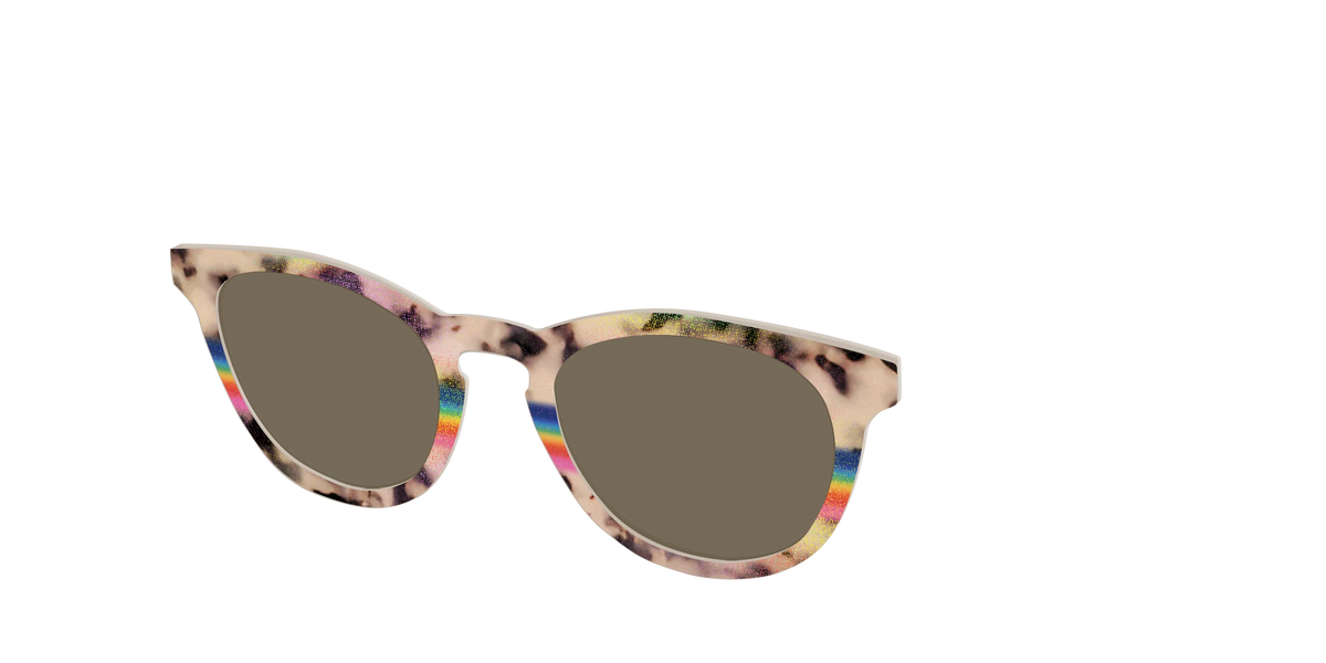 The Polarized Prism Split Tortoise Sun Top