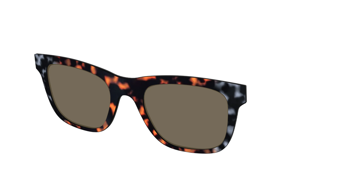The Polarized Gray & Amber Tortoise Sun Top
