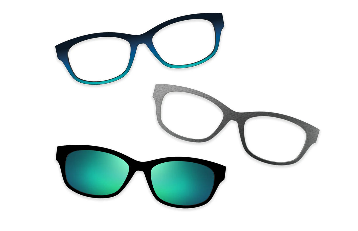 Teal Pearlized Metal - Set