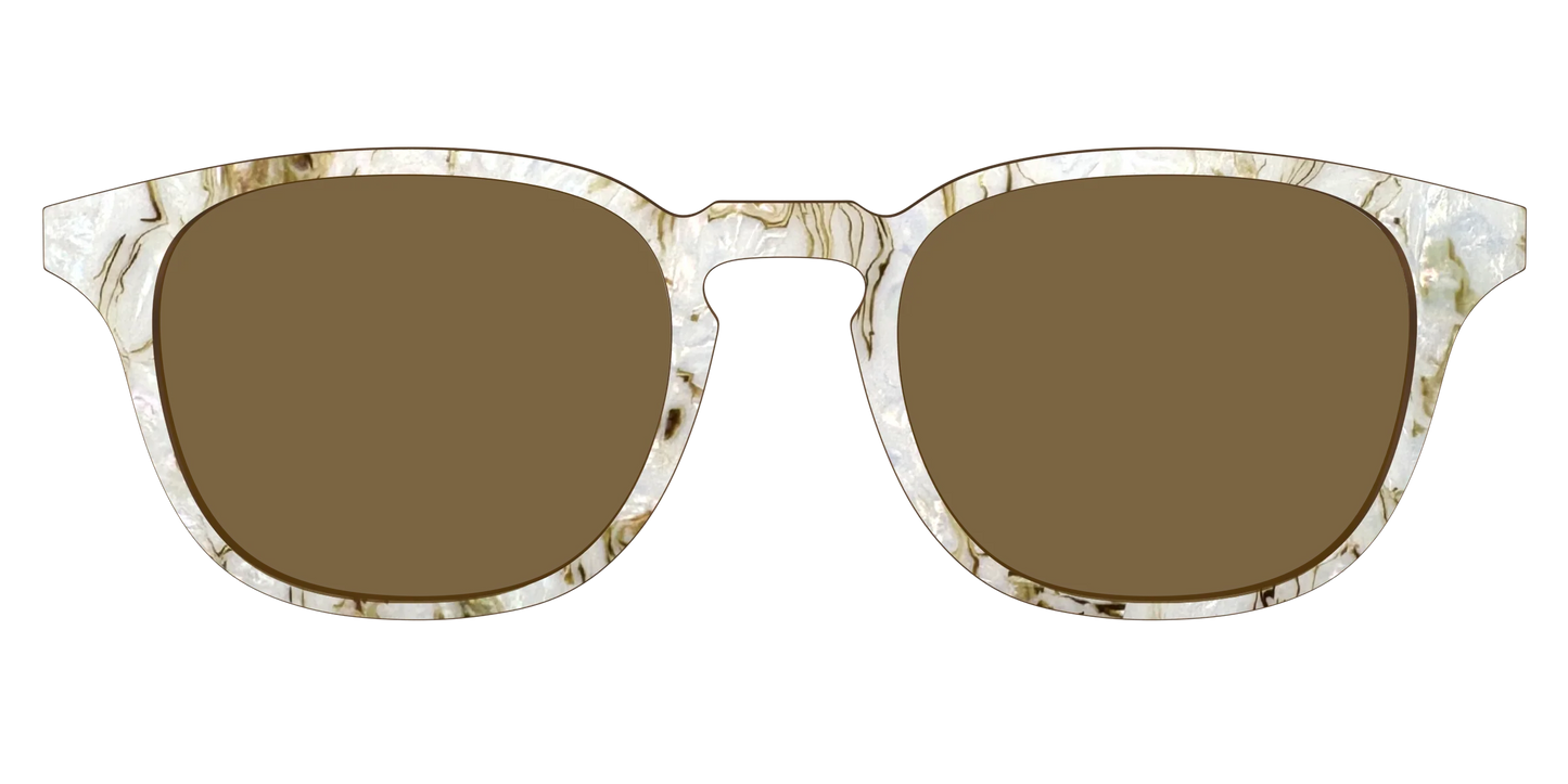 The Polarized Ivory Sand Pearl Shell Sun Top