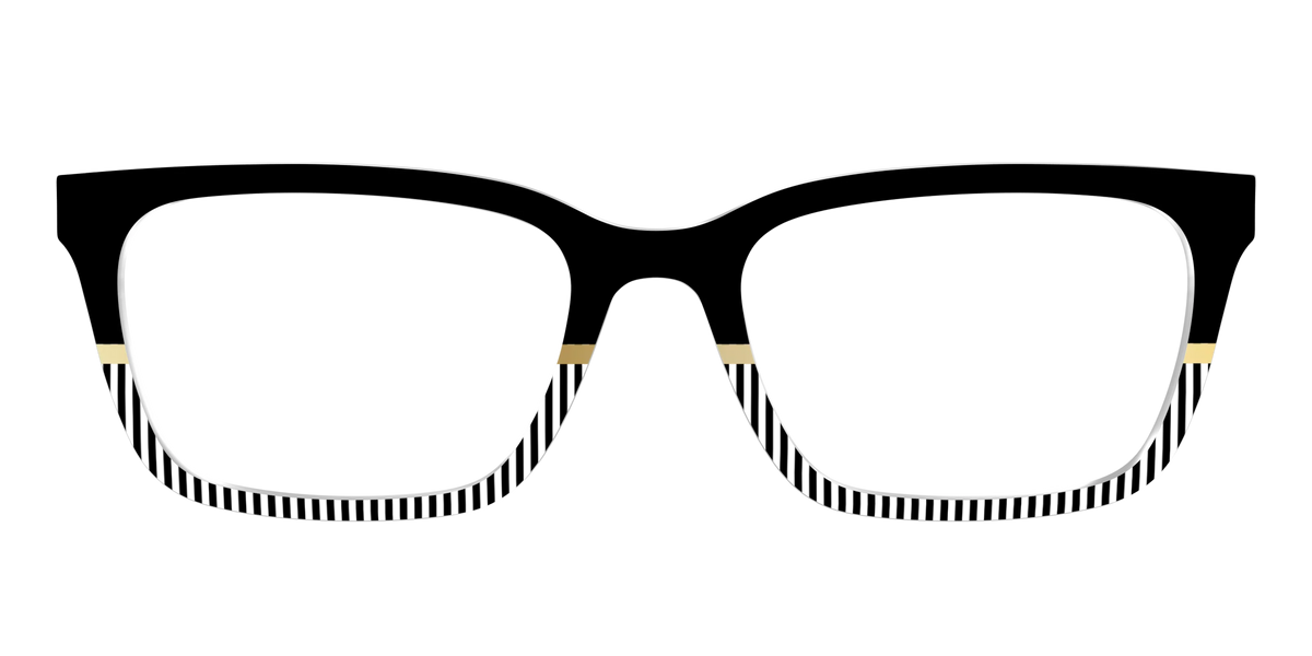 The Chic Stripes Crystal with Gold Foil